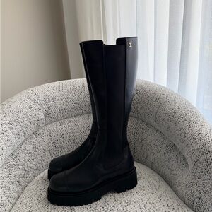 CHANEL Black Winter & Rain Boots